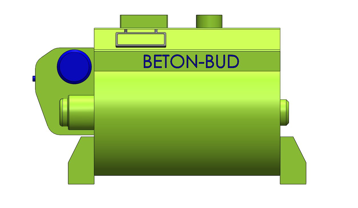 Горизонтальний двовальний змішувач
